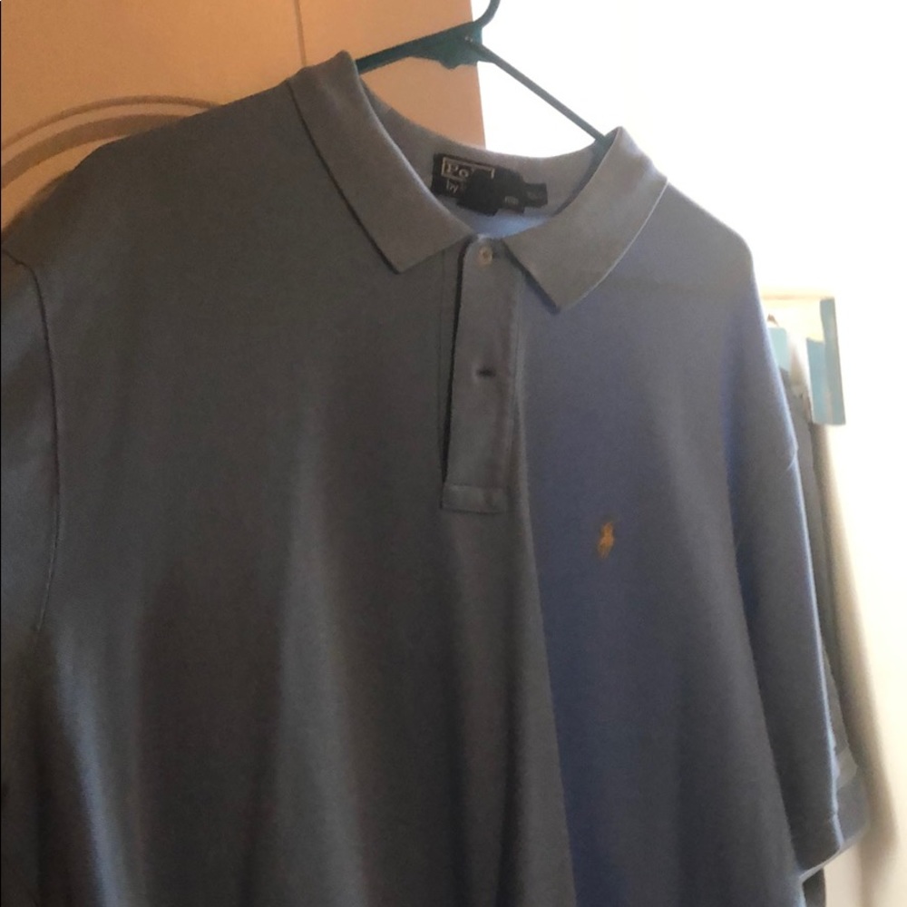 Polo by Ralph Lauren shirt, light blue, XXL, GUC